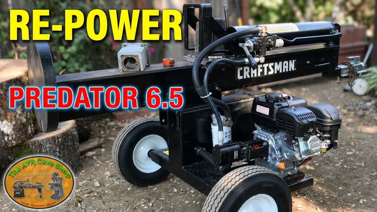 Wood Splitter Re-Power With Predator 6.5 HP Engine