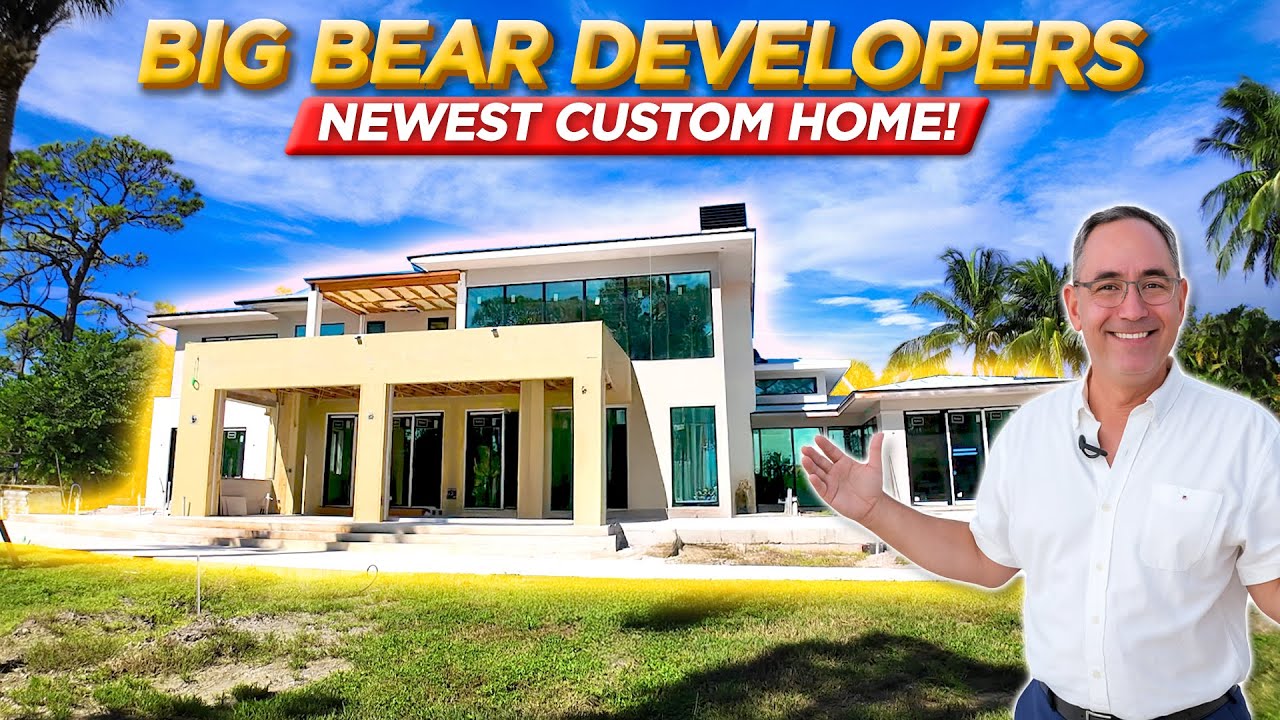 Our NEWEST Custom LUXURY Home Project! Estate Tour in Jupiter Florida by Big Bear Developers