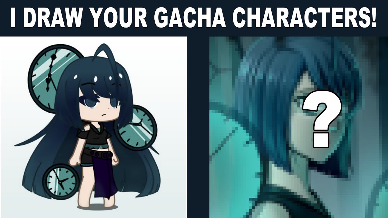 Drawing Two of My Viewers' Gacha Characters! #8 | Experimenting with Digital Painting!