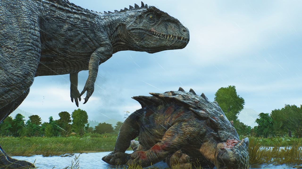 Jurassic World Evolution 3: Giganotossauros Caçam Tricerátops e Enfrentam a Queen!