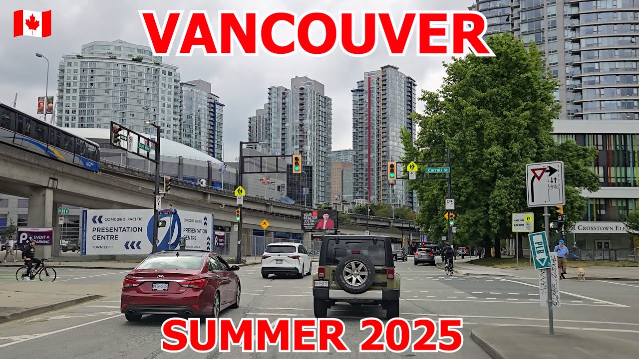 Vancouver Walk and Drive on June 25 2025 - Summer Scenery in Vancouver Canada