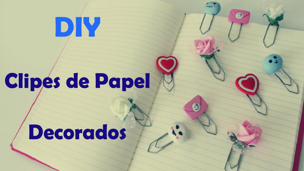 DIY: Clipes de Papel Decorados (Volta às Aulas - Back to School) | #diycute