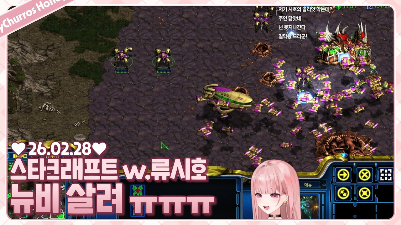 스타크래프트 뉴비 1대1 대전 w. 류시호 [스타크래프트]