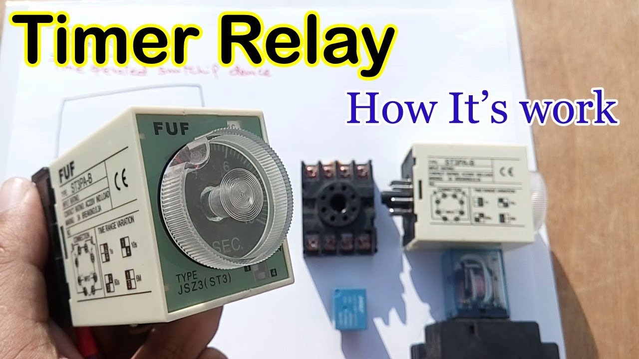 8 pin timer relay wiring diagram in Urdu/Hindi | star delta timer connection