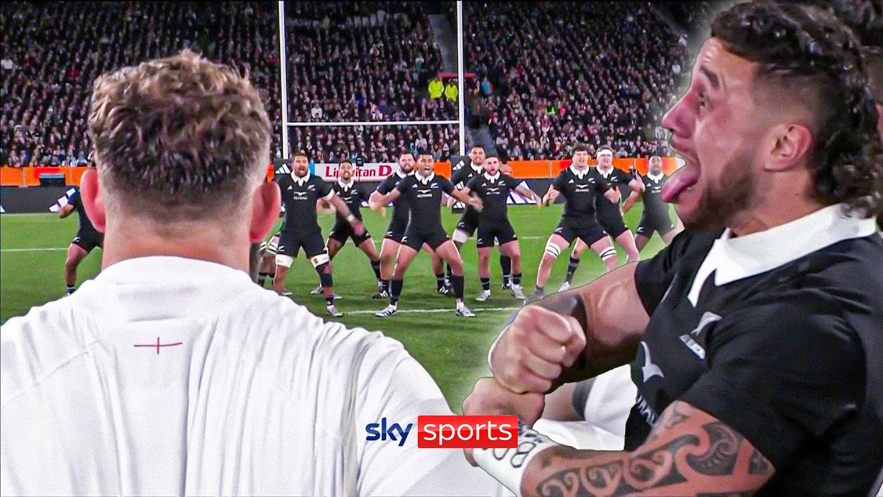 INTENSE! 😯 The All Blacks perform the Haka in front of England