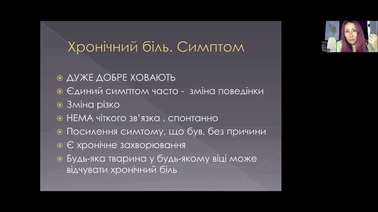 Лекція про біль