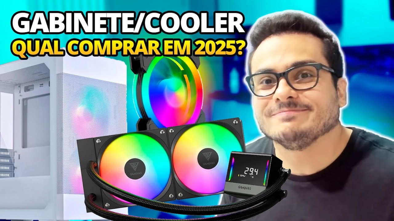 SAIBA EXATAMENTE QUAL GABINETE E COOLER COMPRAR - INTEL - AMD AM4 E AM5 - AS MELHORES OPÇÕES EM 2025