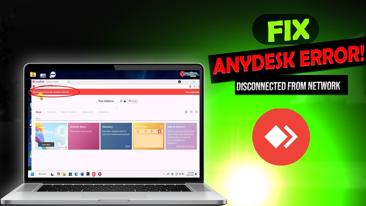 Disconnected from AnyDesk Network &ndash; Fix AnyDesk Connection Problem (2025)