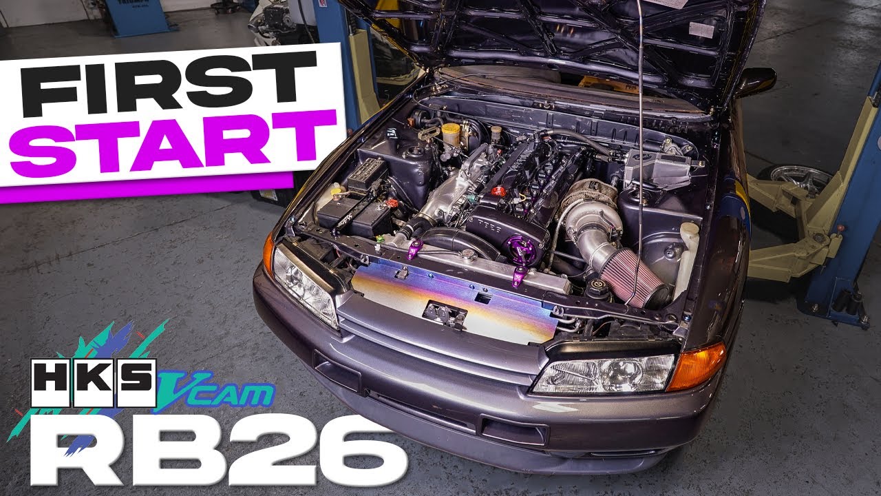 HKS Vcam R32 GTR first start! Tips on starting a fresh engine