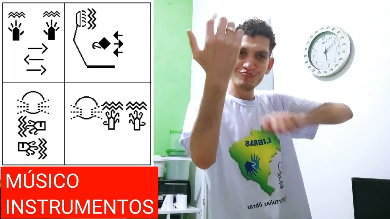 M&Uacute;SICO | INSTRUMENTO MUSICAL | PIANO | &Oacute;RG&Atilde;O | VIOLINO | CLARINETE | FLAUTA - SINAL EM LIBRAS