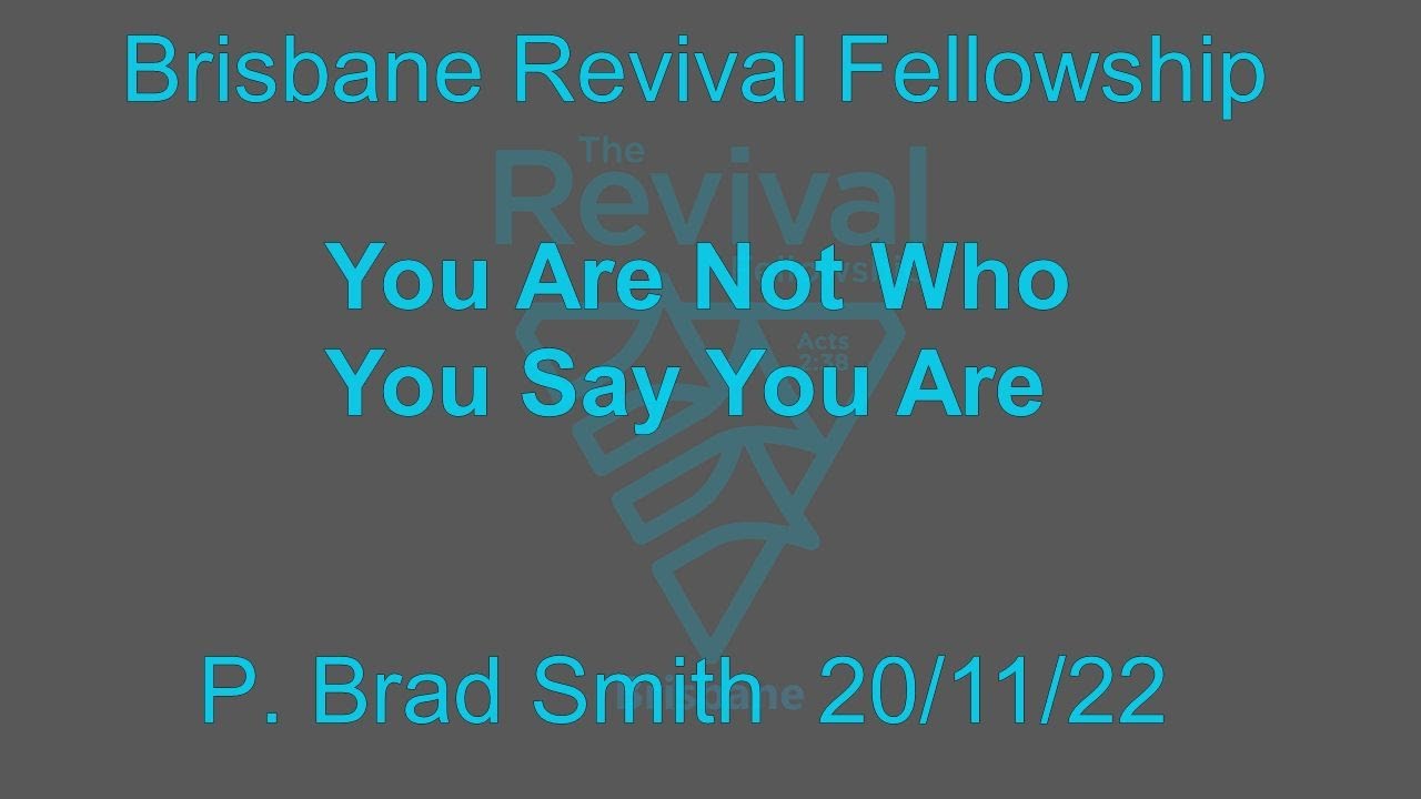 You Are Not Who You Say You Are Pt1