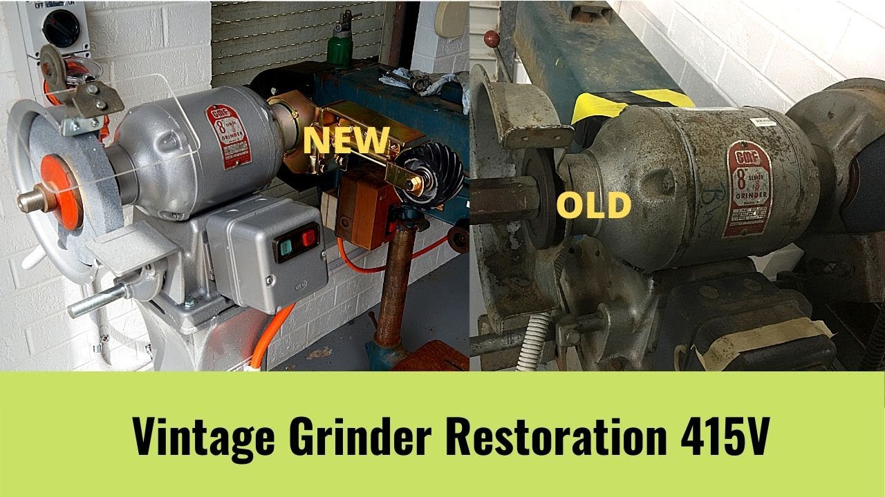 Vintage Bench Grinder Restoration - GMF 8