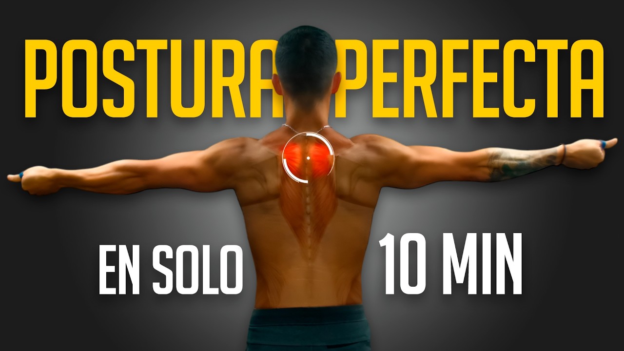 ¡Corrige tus hombros encorvados RÁPIDO! 🕒💪 Rutina científica de 10 minutos ✅