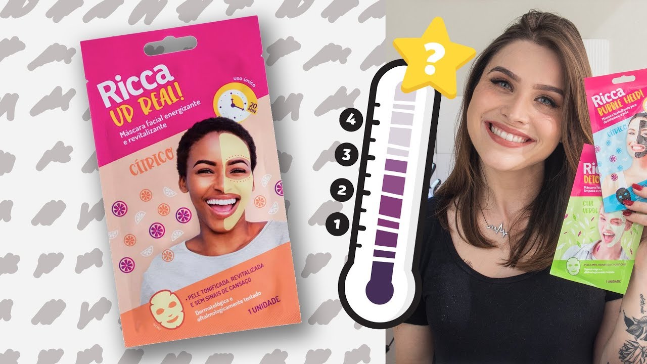CHATÔMETRO: Máscaras faciais Ricca - super lançamento! | Lu Ferreira | Chata de Galocha