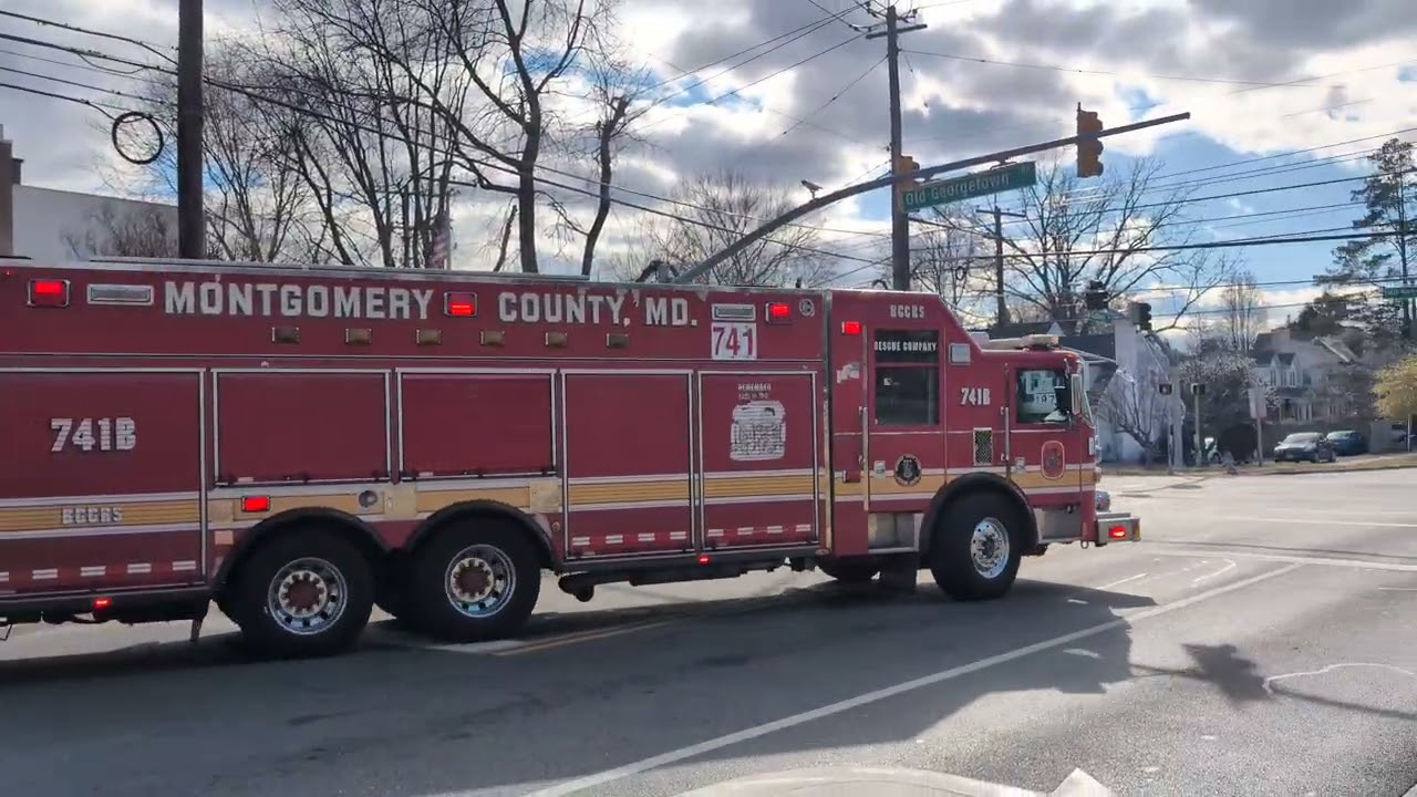 MCFRS/BCCRS- Rescue Squad 741B Responding 