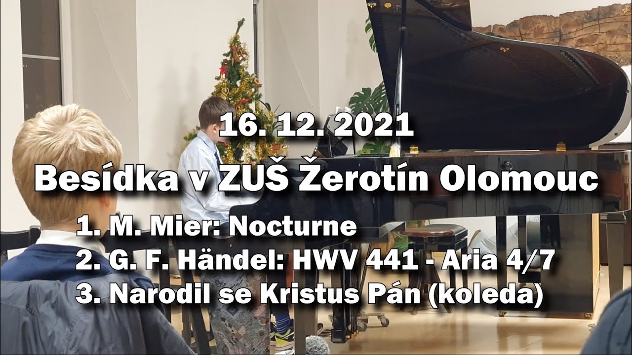 Vánoční Besídka v ZUŠ Žerotín Olomouc (2021)