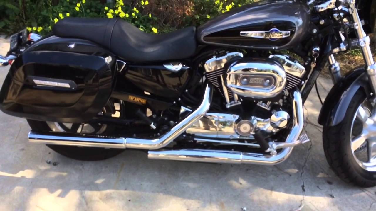 2014 Harley Sportster with Vance & Hines straight shots slip on Exhaust