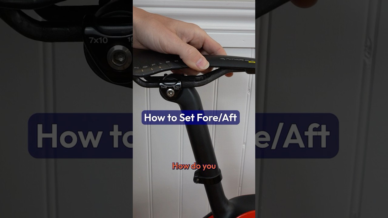 How to Set Saddle Fore/Aft in 3 Steps