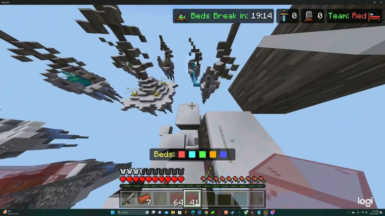 Minecraft lifeboat bedwars pro gameplay part 4