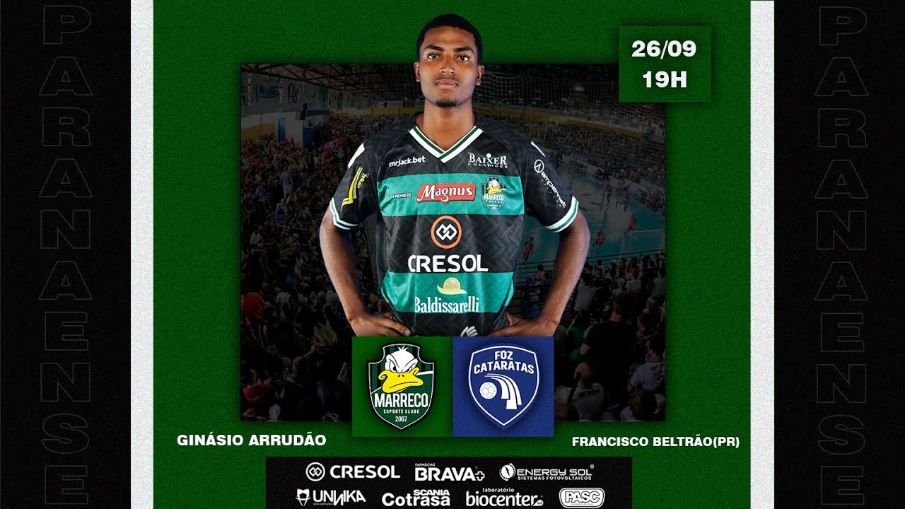 MARRECO X FOZ - 4R - SEGUNDA FASE - CAMPEONATO PARANAENSE DE FUTSAL SUB-20