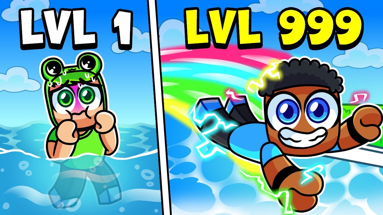 Evolui meu NADO e me TORNEI o MELHOR NADADOR do PLANETA