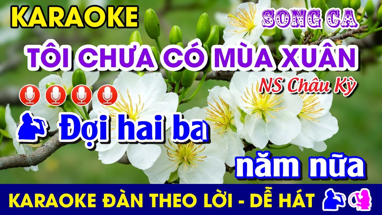 #Karaoke TÔI CHƯA CÓ MÙA XUÂN - Tone SONG CA (F#m) Nhạc Sống #ToiChuaCoMuaXuan #ChauKy #bolero