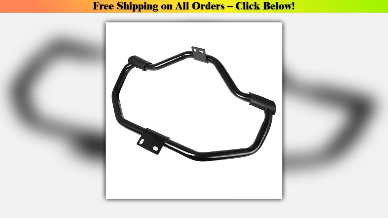 Black Motorcycle Mustache Highway Crash Bar Front Engine Guard For Harley Sportster 1200 883 XL 48