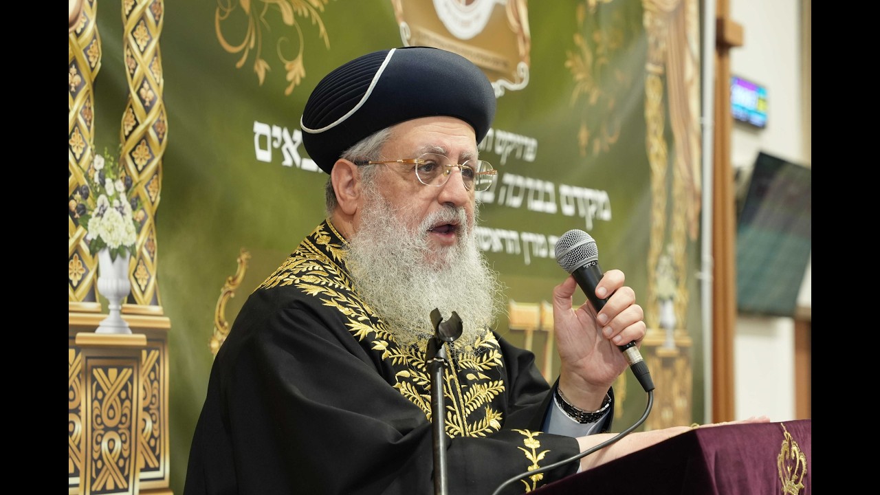 הראשון לציון הרב דוד יוסף שליט”א בביקור מיוחד בפרויקט “חונכות המרכזי” - של הרב אריאל יפלח