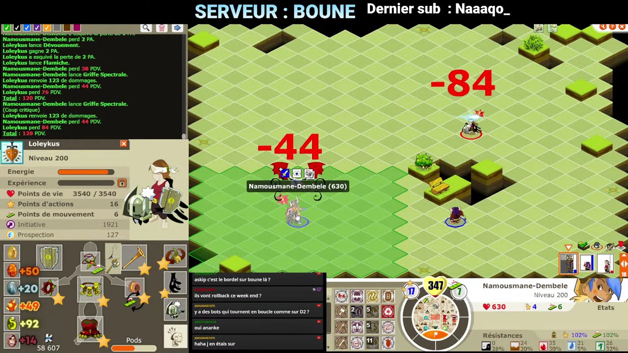 MANIF BOT + FAILLE MAP AGGRO BOUNE #dofusRetro