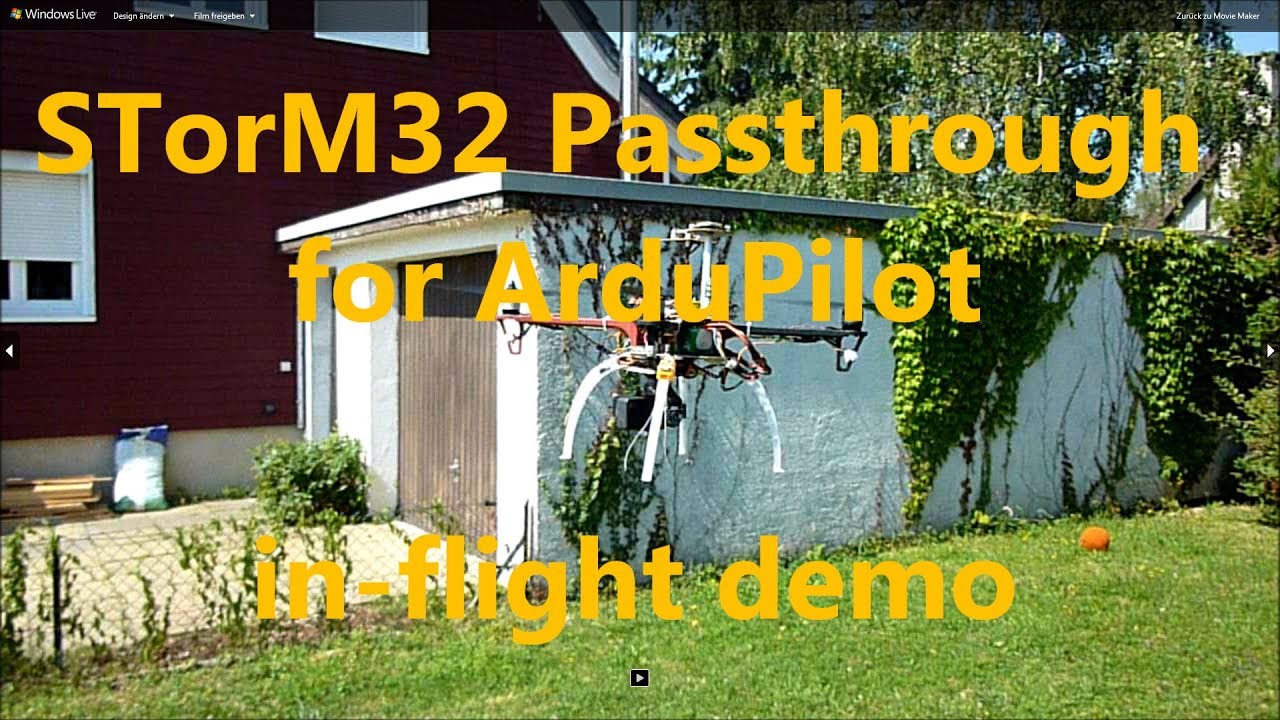 STorM32 Passthrough for ArduPilot: In-flight Demo