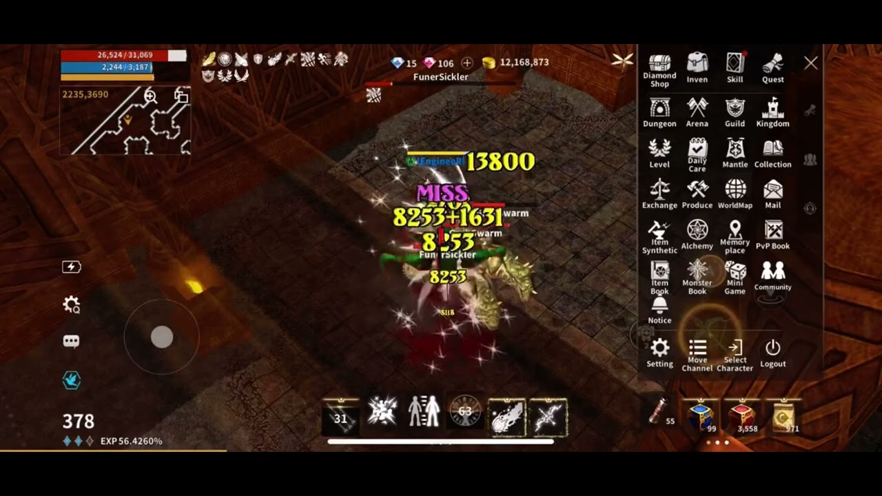WYD MOBILE KR - 위드 M - Trying to produce Bless E from Bless D with Wise D - Late Upload - 25-21-06