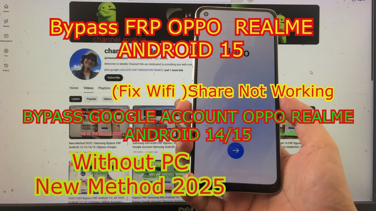 New Method 2025 | OPPO /REALME Android 15 Bypass FRP | Bypass Google Account OPPO Android 15 | Done