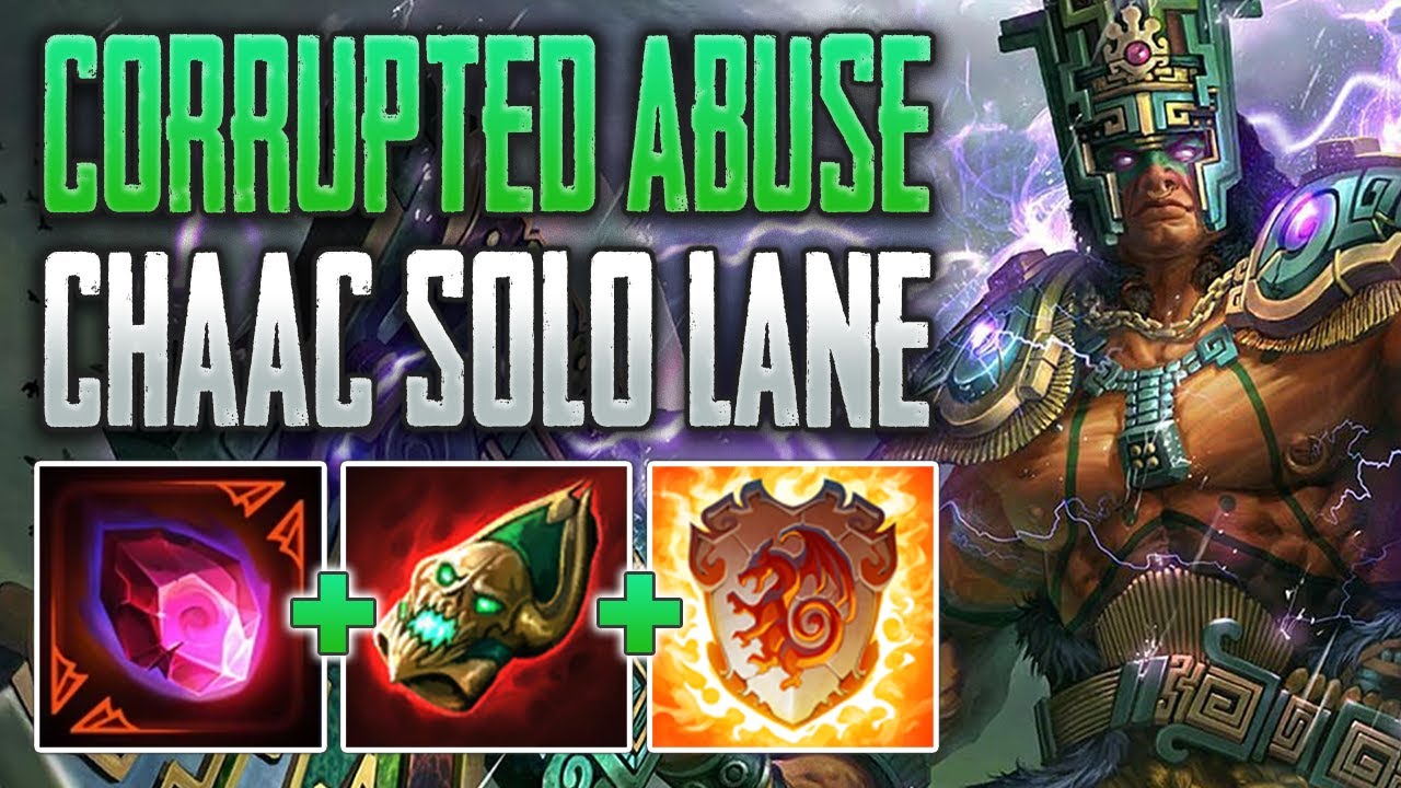 Corrupted сломан! Игра Chaac Solo (SMITE, рейтинговое завоевание)