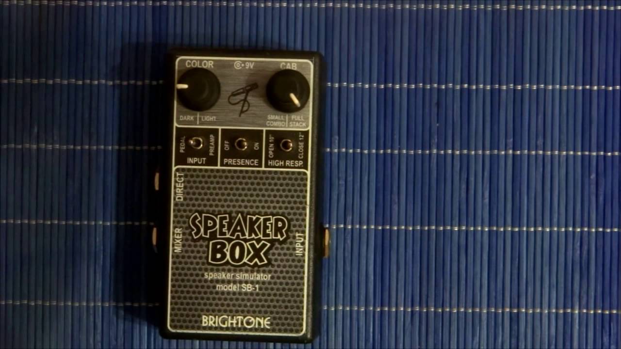 PedalTerror #1 - Обзор гитарной педали Brightone Speaker Box SB-1