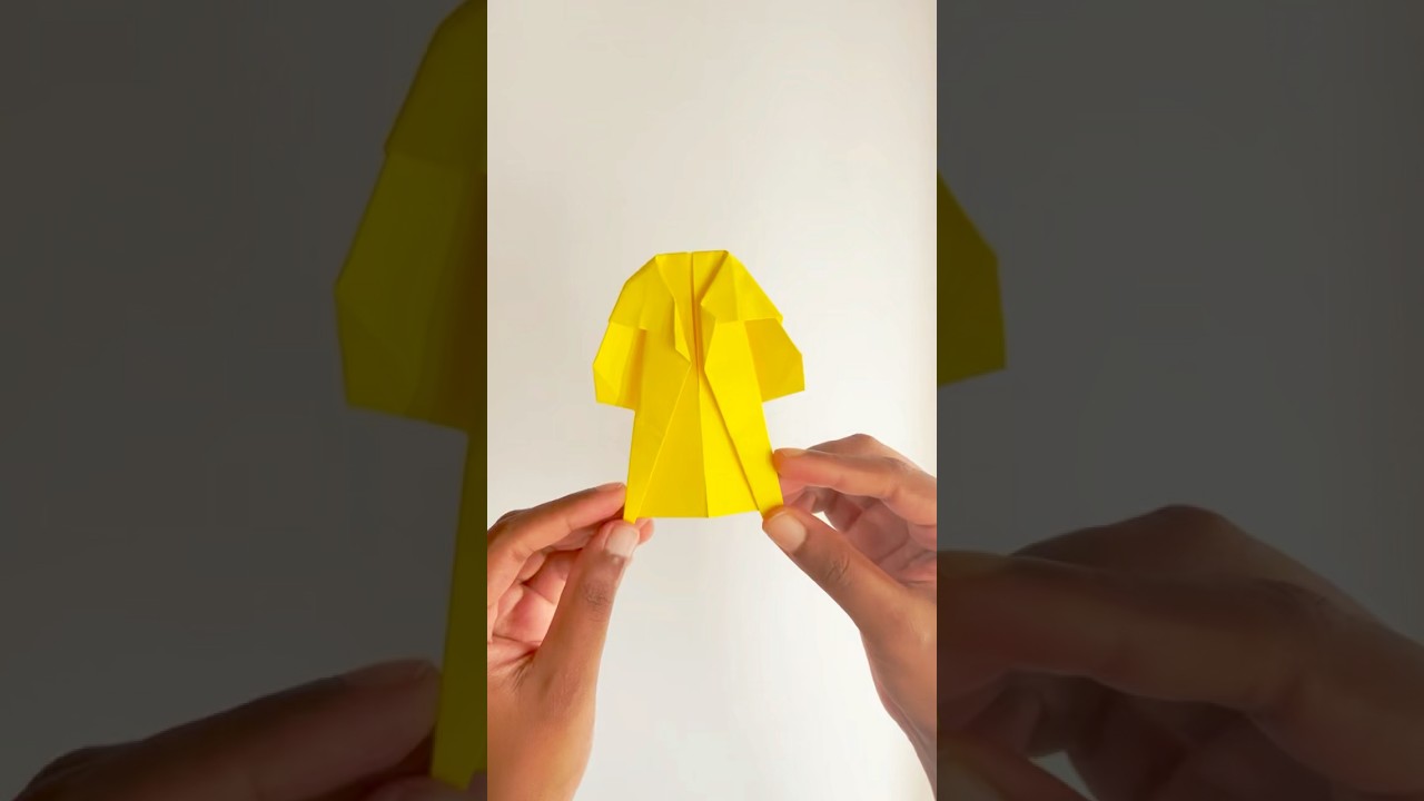 🧥 Wow! How to make a paper coat | anyone can try this #shorts