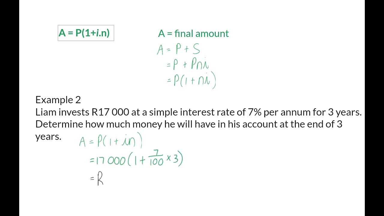 08 Simple interest