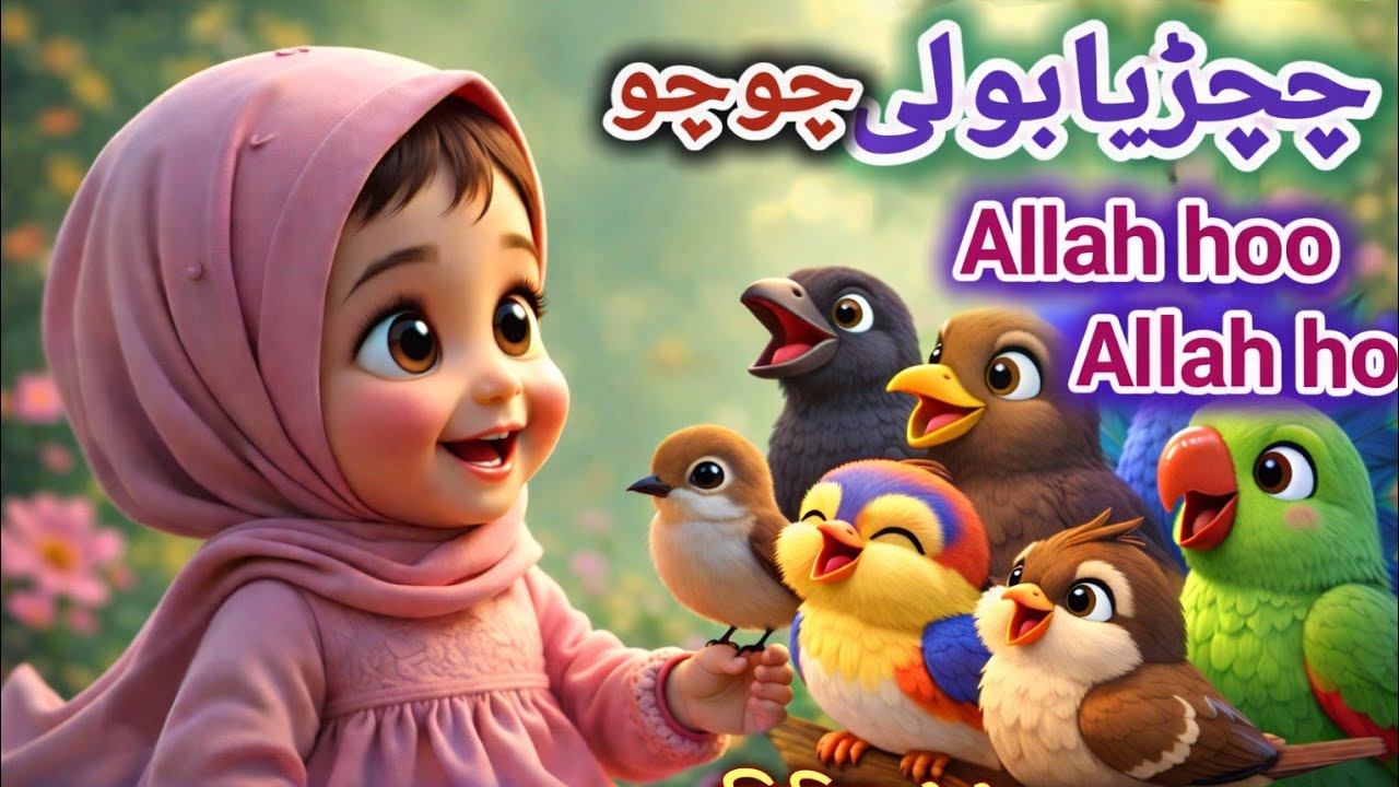 Ek Chidiya Boli Chu Chu Chu | Allah Hu Allah Hu Islamic Kids Rhymes in Hindi | Muhammad ﷺ Naat Rhyme