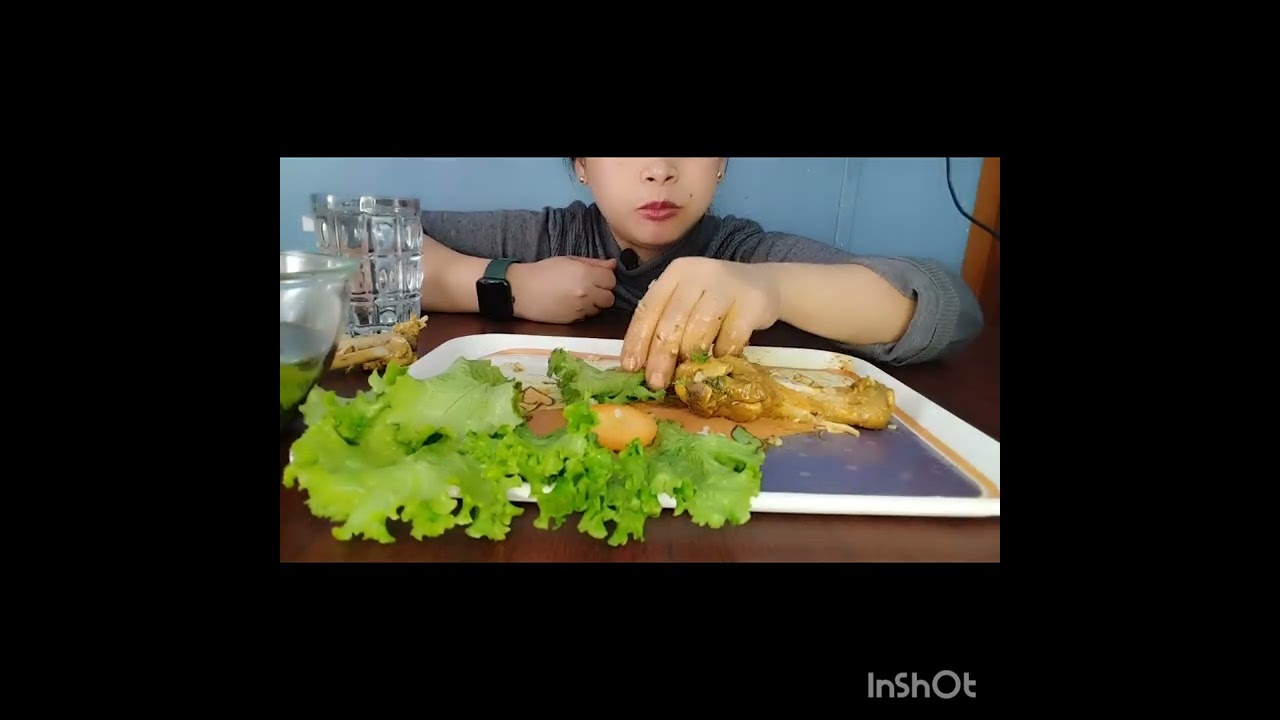 Spicy  leg 🍗 kitchen mukbang 🍲  🍗🍖🥗🍗