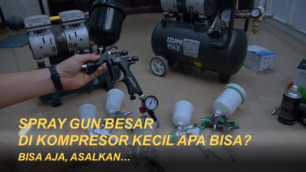 Spray Gun Besar, Kompresor Kecil Apa Bisa? | Hitungan Kompresor & Spray Gun