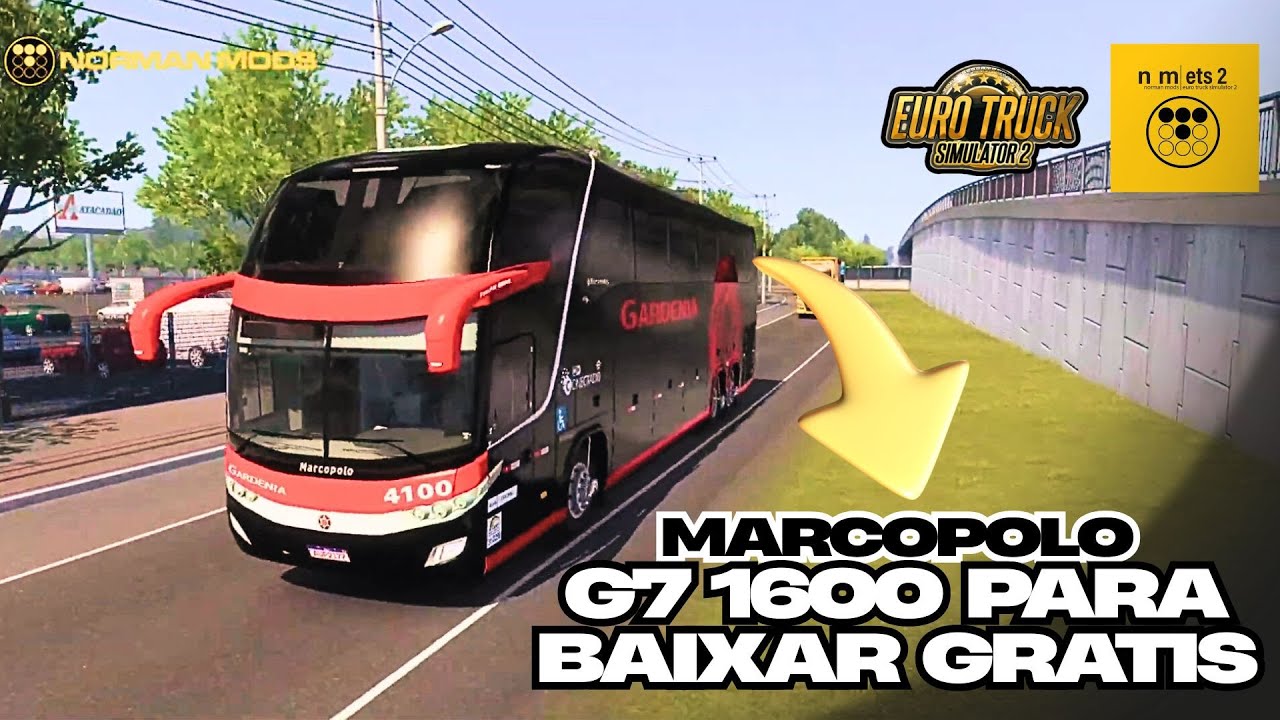 BAIXAR GRATUITAMENTE MARCOPOLO G7 1600 LD | MODBUS ETS2 | NORMAN MODS |