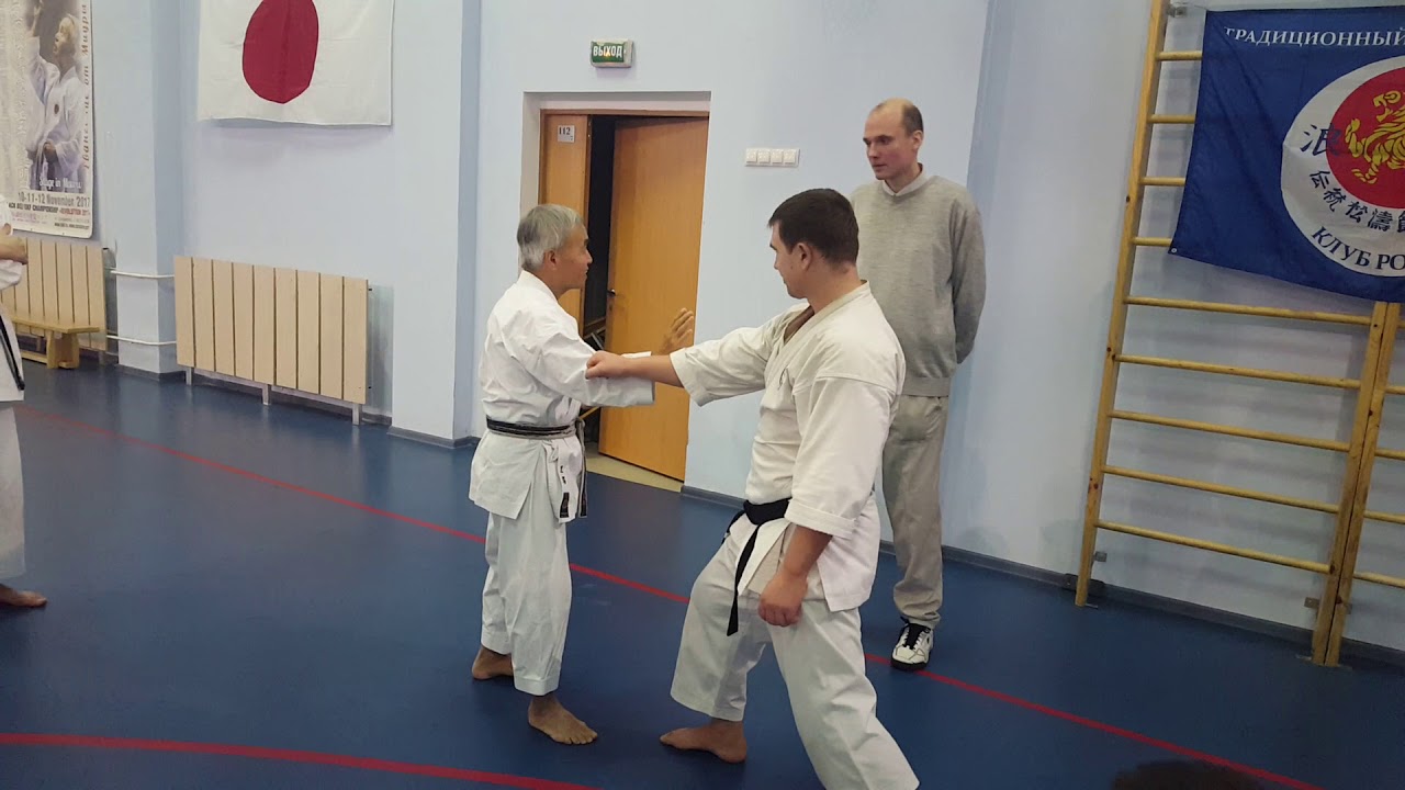 Shotokan karate stage with Hanshi Masaru Miura 9 Dan in Moscow