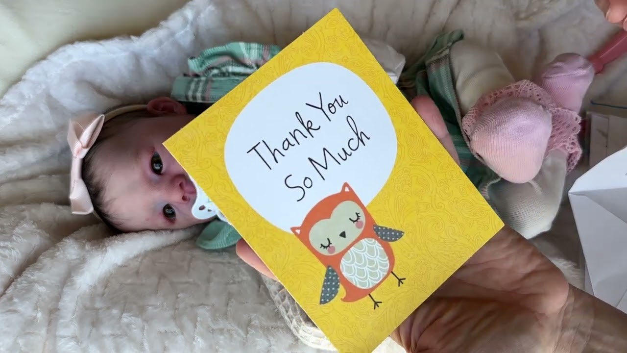 Finally, my first Paper City Dolls baby!  Beautiful reborn box opening.  She’s so real!!! 🎀