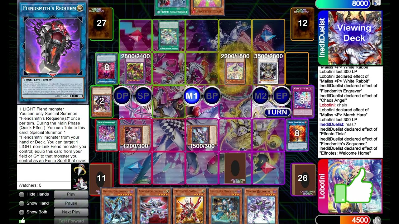 DUELING BOOK BO3 Maliss Yummy vs Elfnote Fiendsmith