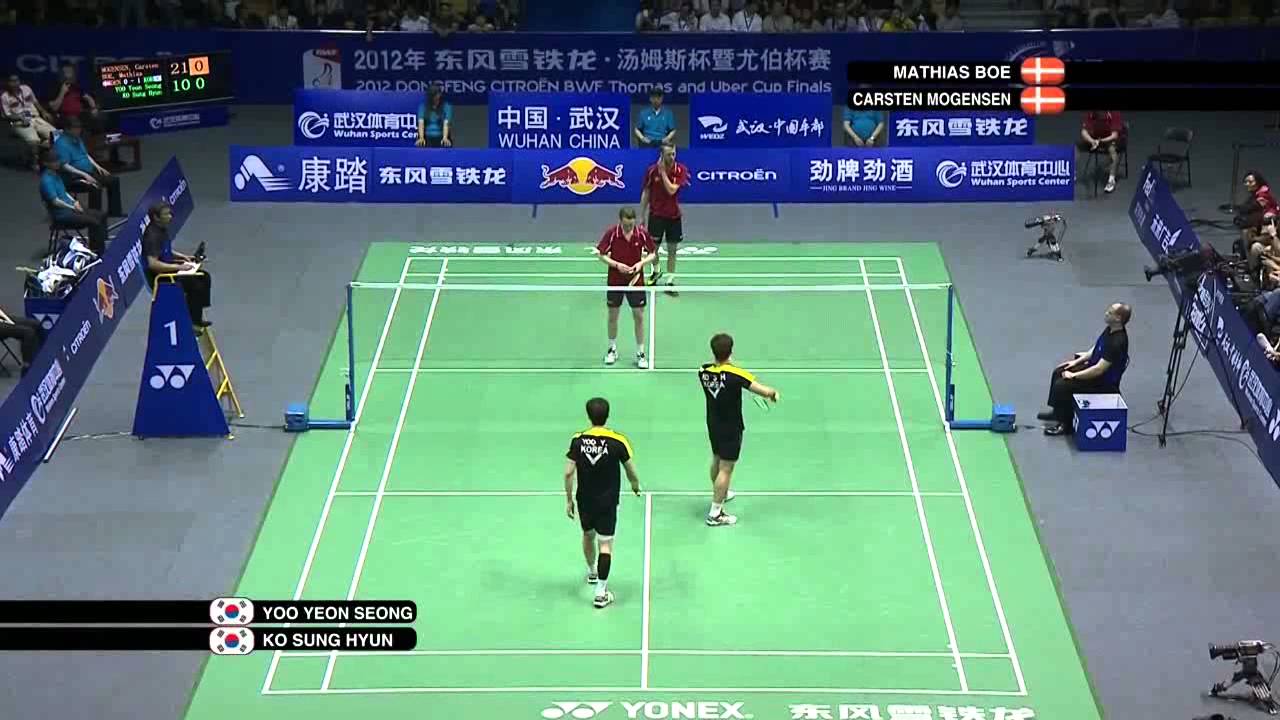 2012 Thomas Cup Finals-MD-Semi Finals-Carsten MOGENSEN_Mathias BOE vs. Yeon Seong YOO_Sung Hyun KO