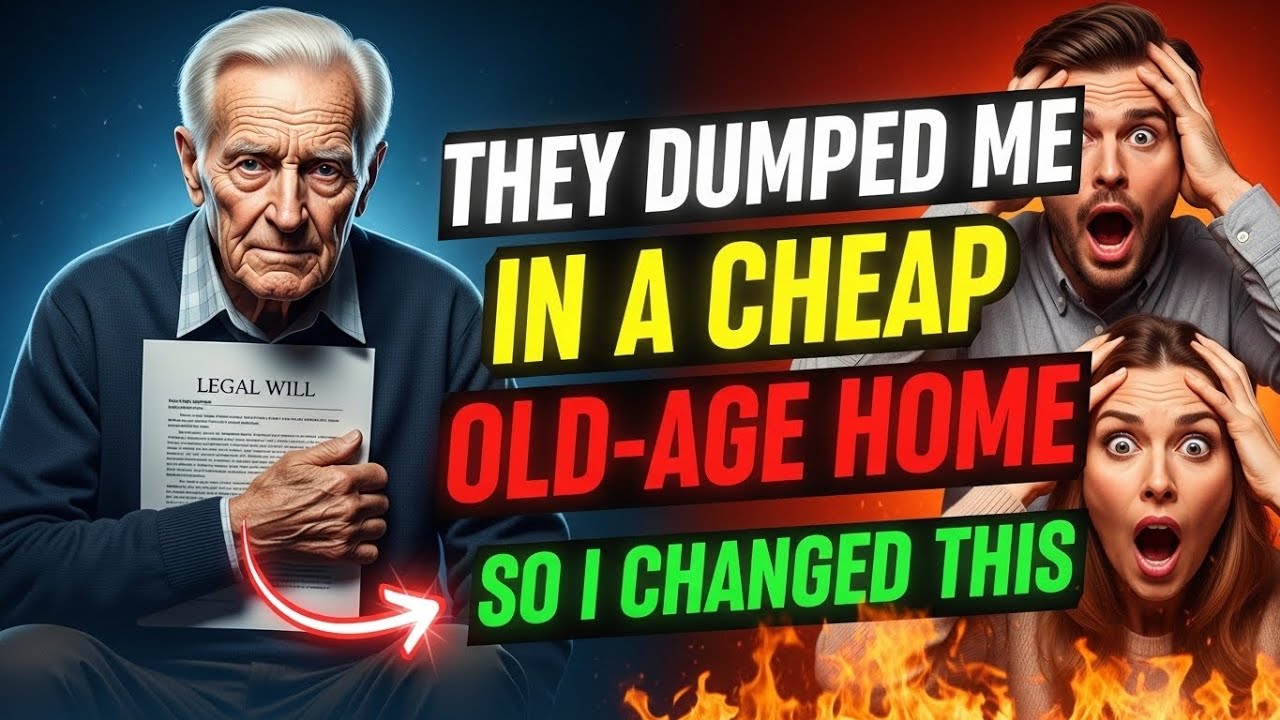 They ABANDONED Me… in a Cheap Old-Age Home… So I Changed ONE Line in My Will