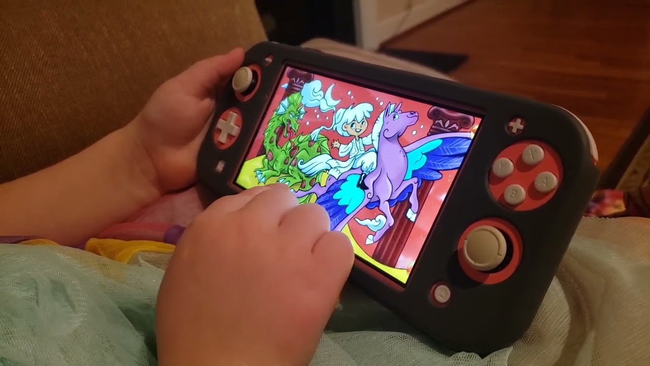 Playing Coloring Book on Nintendo Switch