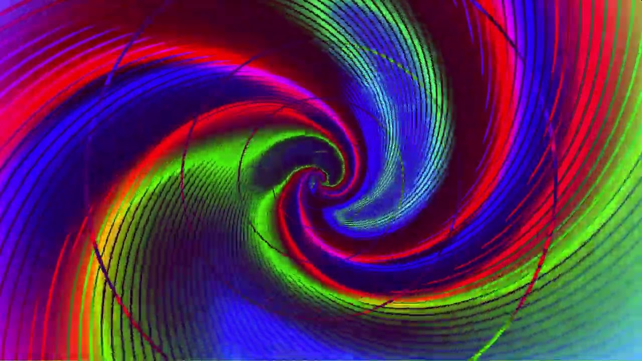 Hypnotic Neon Vortex – Trippy Visual Background | Silent