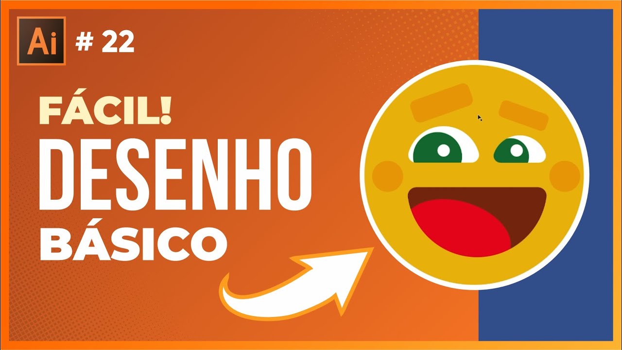 Como criar desenho no Illustrator f&aacute;cil (Curso de Illustrator Gr&aacute;tis)