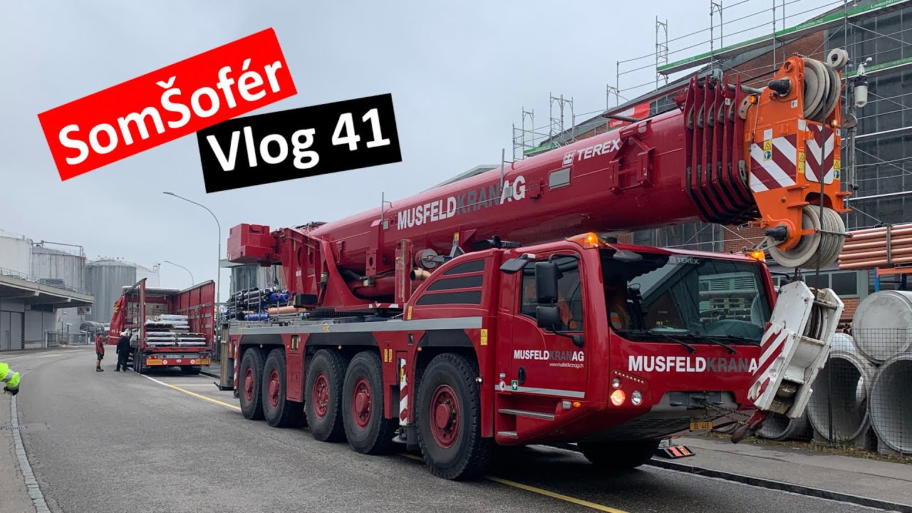 Som&Scaron;of&eacute;r : Vykl&aacute;dka pod mobiln&yacute;m žeriavom // SK TRUCK VLOG 41