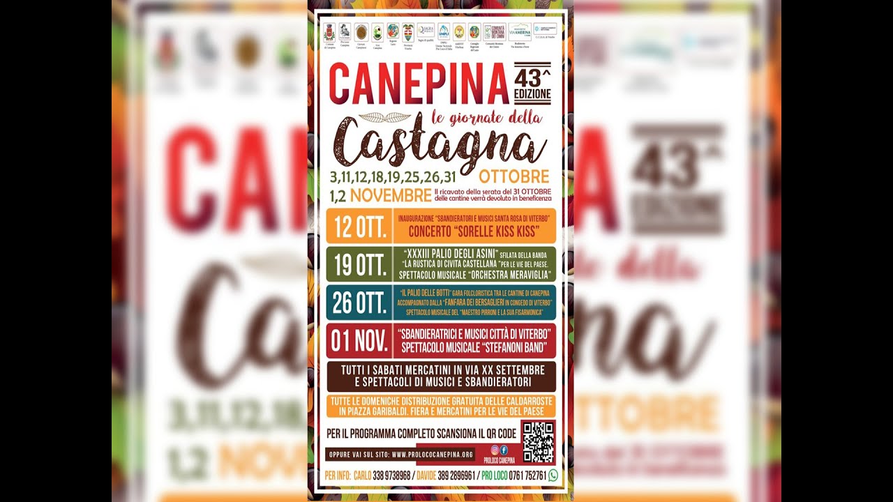 Sagra delle castagne a Canepina ( Vt )